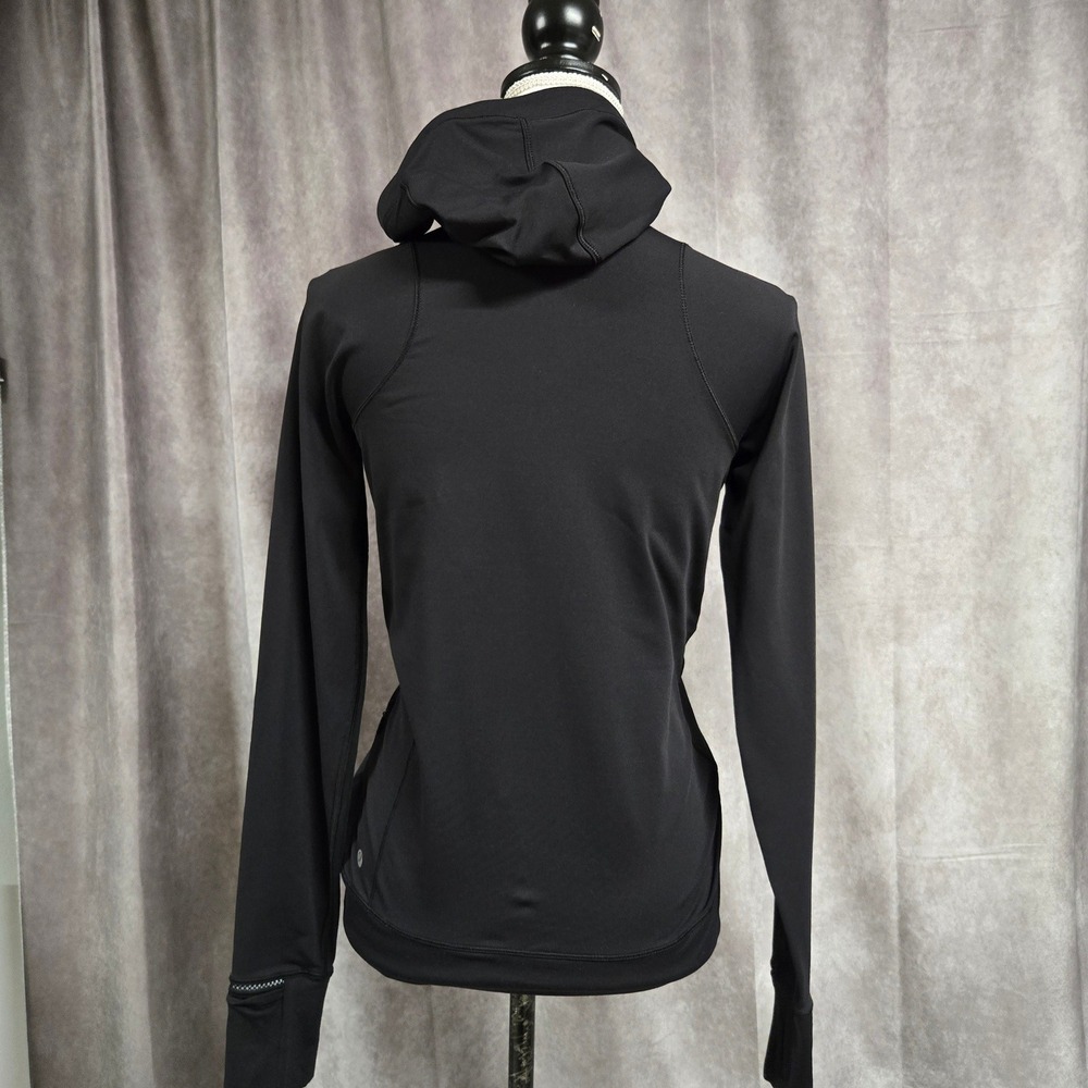 Lululemon Cadence Crusher Hoodie Built-in Face Mask Black Women's Size 4 - Picture 3 of 10